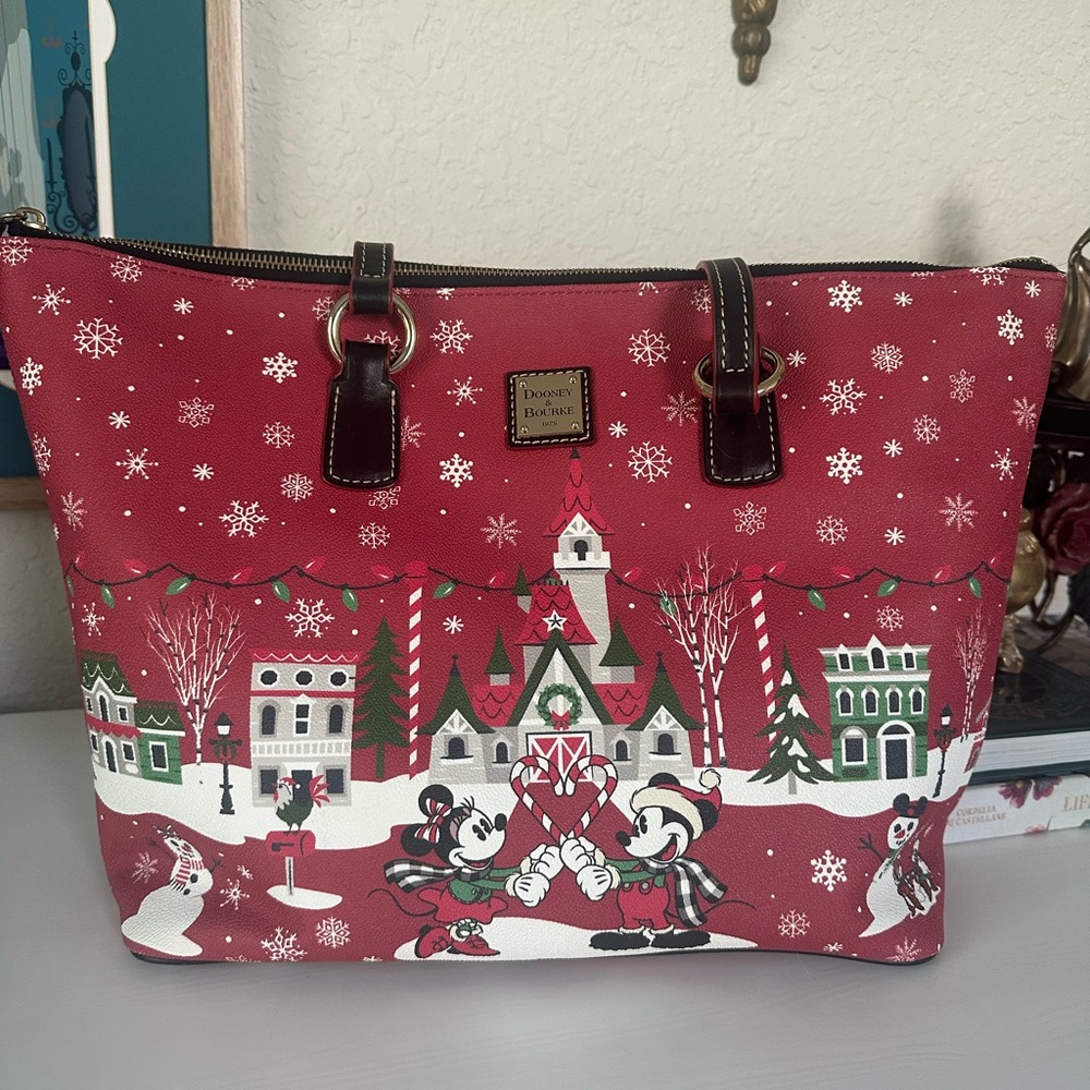 Disney Parks Dooney & Bourke Tote | Mickey Christmas
